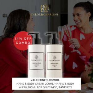 Valentine Combo (HAND & BODY CREAM 200ML + HAND & BODY WASH 200ML)